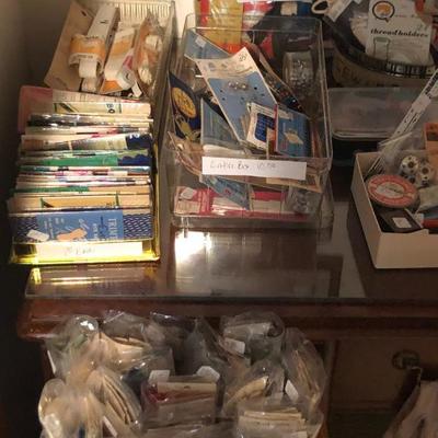 Vintage sewing extras.