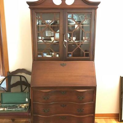 Vintage front American desk.