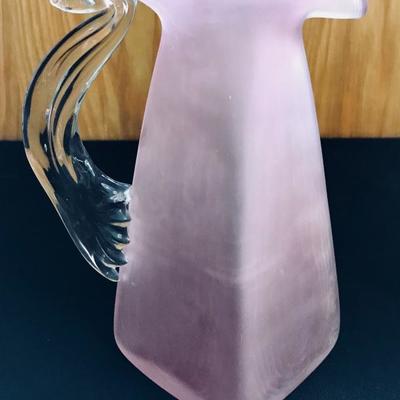 Steven NEWELL glass. SIGNED "Newell". Victoria glass works. $100