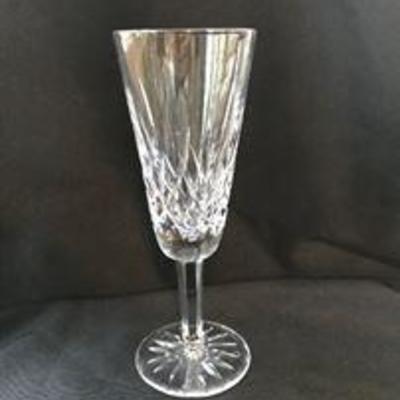 "Lismore" by Waterford. 7 1/4" fluted champagne glass. 12 pieces. Asking: $40 each.