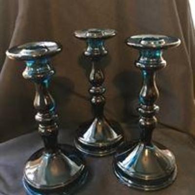 Tiffin-Franciscan glass, #76. 1923-1935. Color: jasper. Asking $30 each.