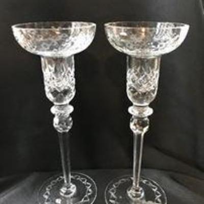 "Gallia" by Rogaska crystal. Set of 2. Asking: $35 for the pair.