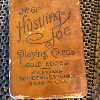 Hustling Joe playing cards. c. 1895. $150