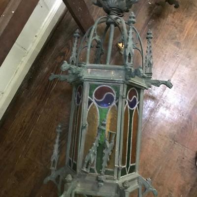 French stained glass lamp $450