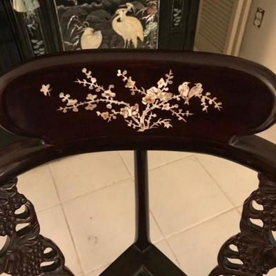 Asian Lacquered Corner Chair with Mother of Pearl Decoration
$295
This style of chair is typical to most Asian countries. The decoration...