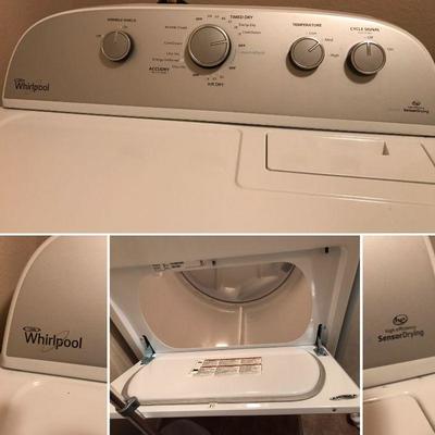 Whirlpool 7.0 cu. ft. 240-Volt White Electric Vented Dryer with AccuDry. (Retails for $700 in The Home Depot). Estate sale price: $250