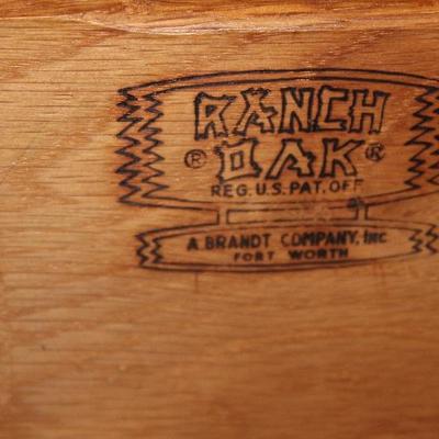 Inside A. Brandt Ranch Oak chest of drawers