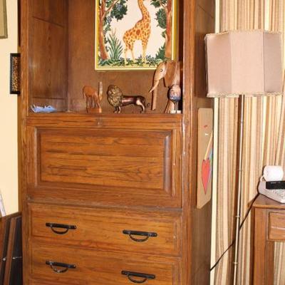 A. Brandt Ranch Oak Bookcase/secretary