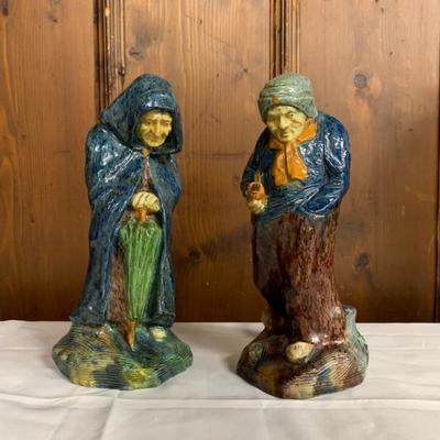 P48--pair of ceramic figures, Polish--$80