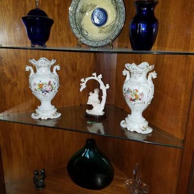 
French porcelain vases