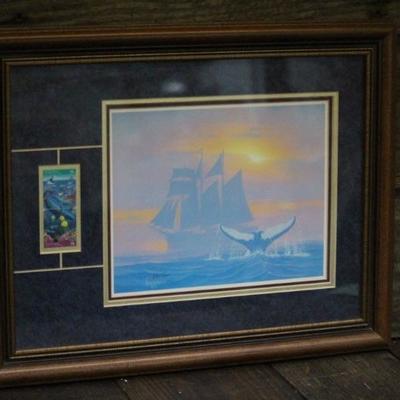 Kenneth F. Aunchman Signed Art with stamp
