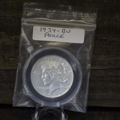Key Date 1934-P BU Peace Dollar