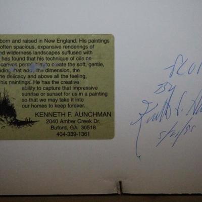 Kenneth F. Aunchman Signed Art with stamp