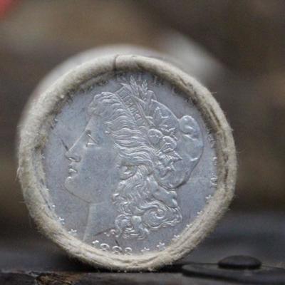 Bank Wrapped Roll of 20 Silver Dollars