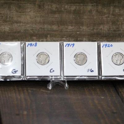 Mercury Dimes 1917-1920