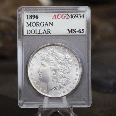 1896 MS65 Morgan Dollar