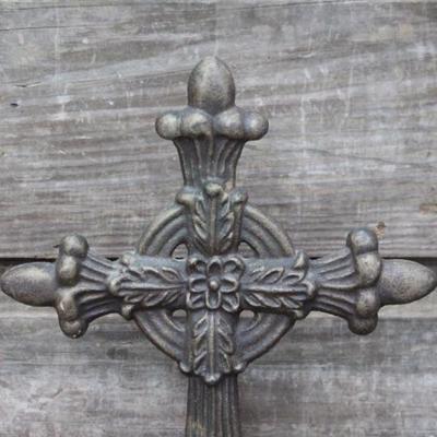 Vintage cast iron cross