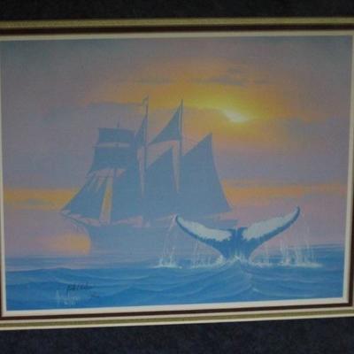 Kenneth F. Aunchman Signed Art with stamp