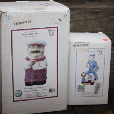 Cookie jar and figurine