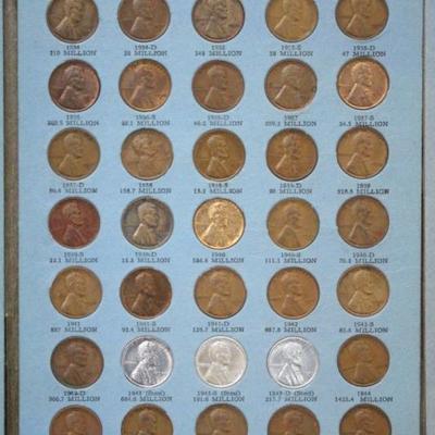 Complete set Lincoln Head Cent 1909-1945