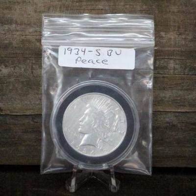 Key Date 1934-S BU Peace Dollar