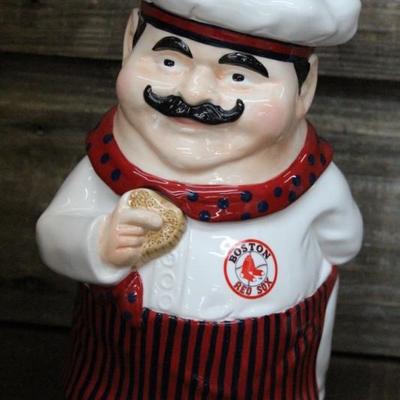 Cookie jar and figurine