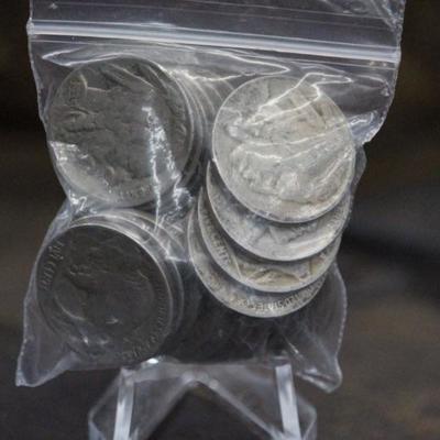 25 Buffalo Nickels