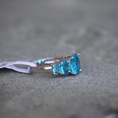 Sterling Blue Topaz Ring