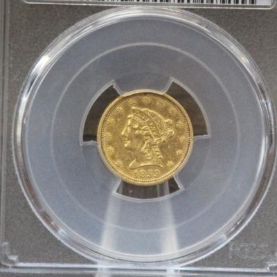 Rare XF 1853 $2.50 Gold Liberty Head Coin