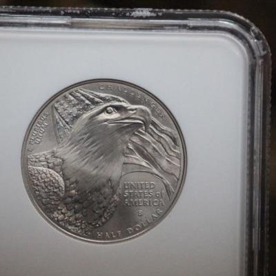 2008 S Bald Eagle 50C Piece MS70