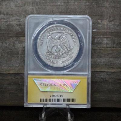 Rare VF30 1875-S Trade Dollar