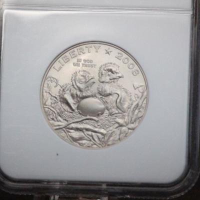2008 S Bald Eagle 50C Piece MS70