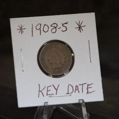 1908-S Key Date Indian Head Cent