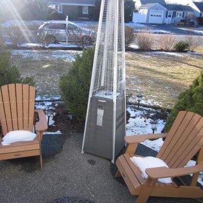 Lifetime Fire Sense Outdoor Heater Lifetime Adirondack Chairs