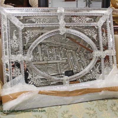  BEAUTIFUL Venetian Etched Mirror â€“ auction estimate $100-$300 