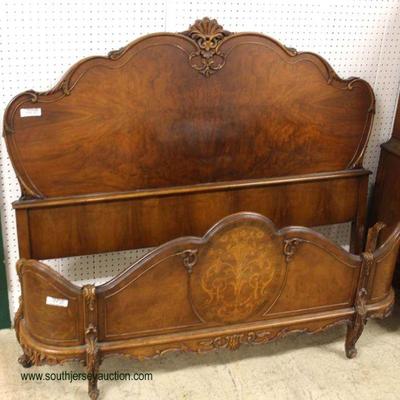 7 Piece Depression Satinwood Inlaid Bedroom Set with Full Size Bed – auction estimate $500-$1000 