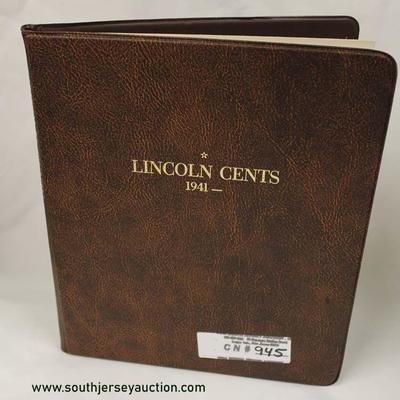  Book of Lincoln Cents with Pennies – auction estimate $10-$20 
