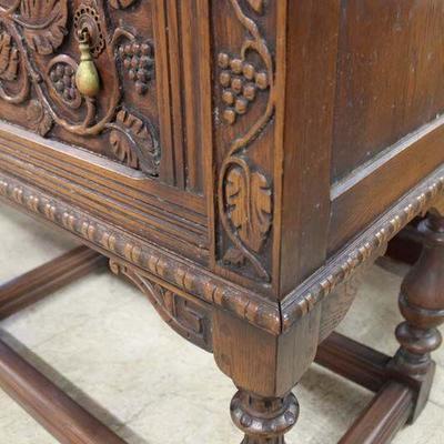 Depression Highly Carved Fancy 9 Piece Oak Dining Room Set – auction estimate $800-$1500 
