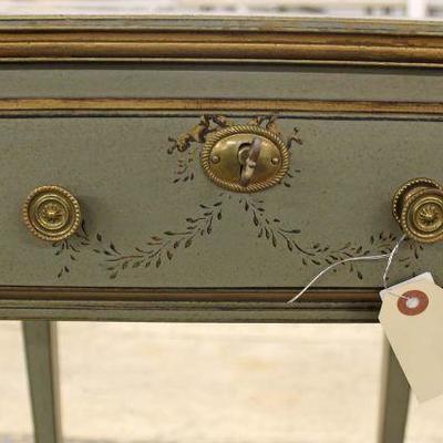  QUALITY Paint Decorated One Drawer French Empire Stand by â€œArt Commerce, Dallas Texasâ€ â€“ auction estimate $200-$400 