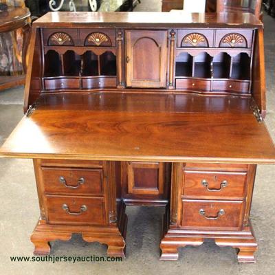  SOLID Cherry Knee Hole Slant Front Writing Desk by â€œAmerican Drew Furniture Companyâ€ â€“ auction estimate $100-$300 
