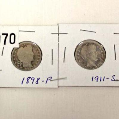  Set of 4 Silver Quarters – auction estimate $10-$20 