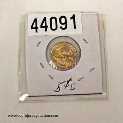  2016 Gold $5.00 Coin – auction estimate $200-$500 