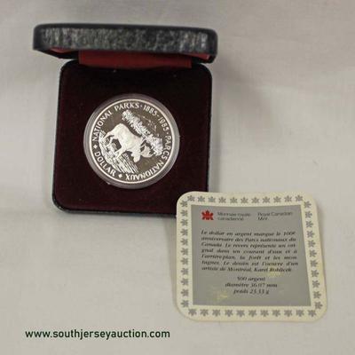  Royal Canadian Mint Silver Commemorative Coin – auction estimate $20-$50 