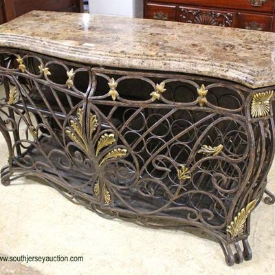  Contemporary Iron and Marble Wine Credenza by â€œMaitland Smith Furnitureâ€ â€“ auction estimate $300-$600 