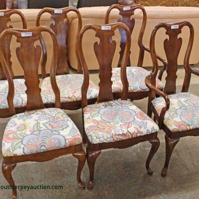  9 Piece Cherry Queen Anne Dining Room Set by “Thomasville Furniture” – auction estimate $300-$600 