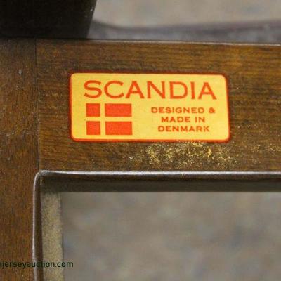  Mid Century Modern Danish Walnut Arm Chair by â€œScandiaâ€ Made in Denmark â€“ auction estimate $100-$300 