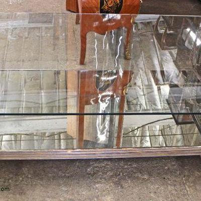  Contemporary Glass Top Coffee Table â€“ auction estimate $100-$300 