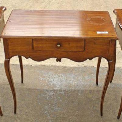  Set of 3 Country French Walnut Pegged One Drawer Tables by â€œBalbingny Franceâ€ â€“ will be offered separate â€“ auction estimate...