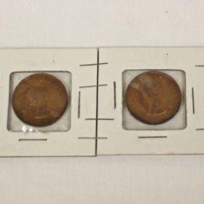  Sheet of 3 Large Cents and 1 Token – auction estimate $5-$10 