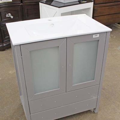  NEW 30â€ Modern Design Marble Top Bathroom Vanity â€“ auction estimate $100-$300

  